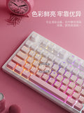 132 Keys Gradient backlit RGB Keycaps For Cherry Mx Switch Mechanical Gaming Keyboard OEM Profile PBT Keycap ISO Layout Key caps