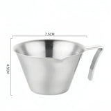 Espresso Extraction Cup 304 Stainless Steel with Scale Thickened Exquisite Ounce Coffee Cup Home Kitchen Cafe Accessories