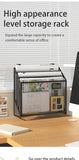 Desk Mail Organizer for Countertops, Mesh Bill Desk Organizer, File and Letter Holder, Letter Tray, Paper Mail Sorter,
