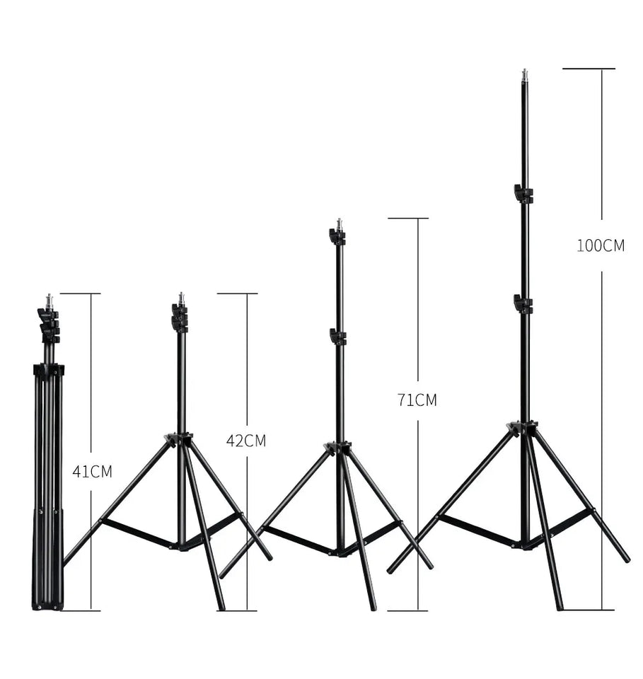 200/170/150/55cm Selfie Tripods Aluminum Light Stand For Phone Stand Mount Digital Camera Tripod With Clip Bluetooth Controller