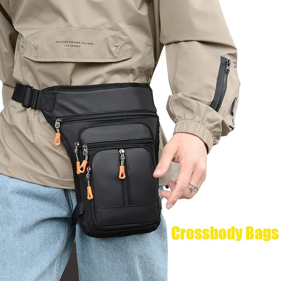 Waterproof Drop Leg Bag Waist Bags Men Shoulder Bags Thigh Waist Fanny Pack Pouch Outdoor Hiking Ride Motorcycle Leg Bag