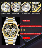 LIGE Top Luxury Man Quartz Watch Waterproof Luminous Date Chronograph Watches For Men Stainless Steel Fashion Men's Watch Reloj