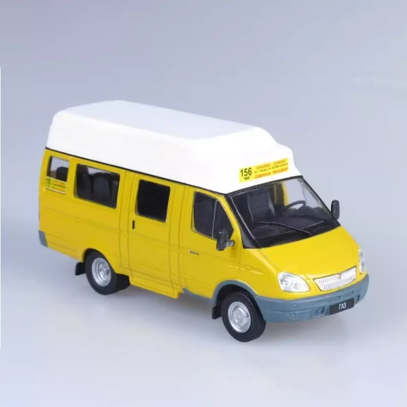 Foreign Trade Russian Car 1:43 Alloy Car GAZ Commercial Vehicle Bus Model Ornament Simulation Decoration Gift Display Collection