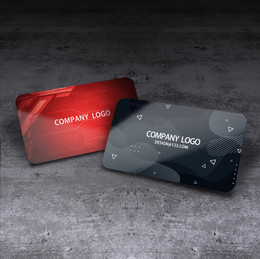 Custom PVC Business Cards Personalized Waterproof Plastic Cards Rounded Corners Glossy/Matte/Frosted Free Design