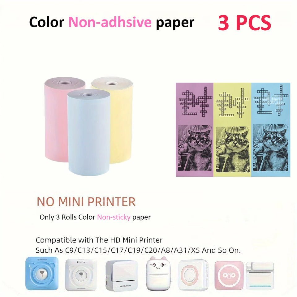 Mini Portable Printer,Thermal Label Maker Printer,For Wireless Bluetooth Photo Memo Stickers Inkless Suitable For Home, Office