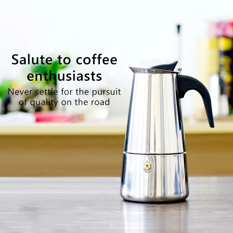 2/4/6/9 Cup Mocha Pot Coffee Machine Espresso Cup Electric Coffee Machine Latte Percolator Stove Mocha Coffee Machine