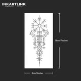 Ancient symbols Temporary Tattoo,Lasts To 15 Days New Technology Magic Waterproof Semi Permanent Sticker.