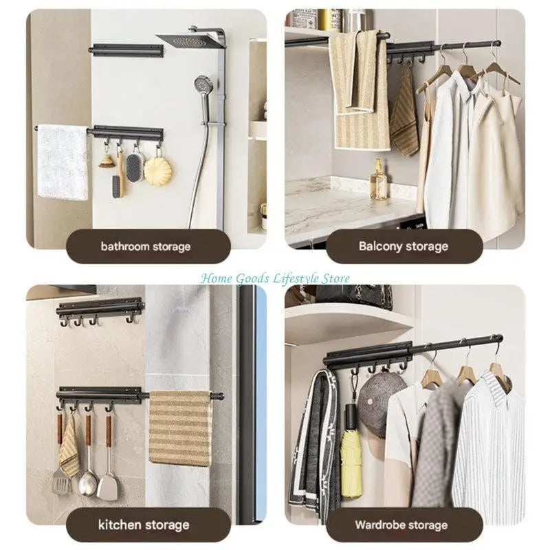 E74E Efficient Space Saving Pull Out Closet Organizers for Organized Storage of Clothes and Shoes