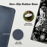 Large Mysterious Ghost Gothic Gaming Mouse Pad Black Anti Slip Rubber Desktop Accessories Mouse Mat Rug Desk Organizer Playmat