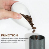Leeseph Coffee Beans Dosing Cup, Pure White Ceramic Tea&Coffee Beans Vessel, Ceramic Dosing Vessel fit Coffee or Tea, Best Gift