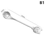 Creative Cat Claw Spoon Ice Cream Cake Dessert Teaspoon Scoops Tableware Kitchen Accessories Stainless Steel Coffee Mixing Spoon