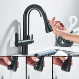 Smart Sensor Touch Kitchen Sink Faucet Brushed Nickel Poll Out Spout Black/Gold Sensor Faucets 360 Rotation Crane Two Functions