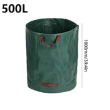 120-500L Garden Yard Waste Bag Foldable Leaf Sack Weed Trash Can Waterproof Reusable Trash Storage Container Garden Supplies New