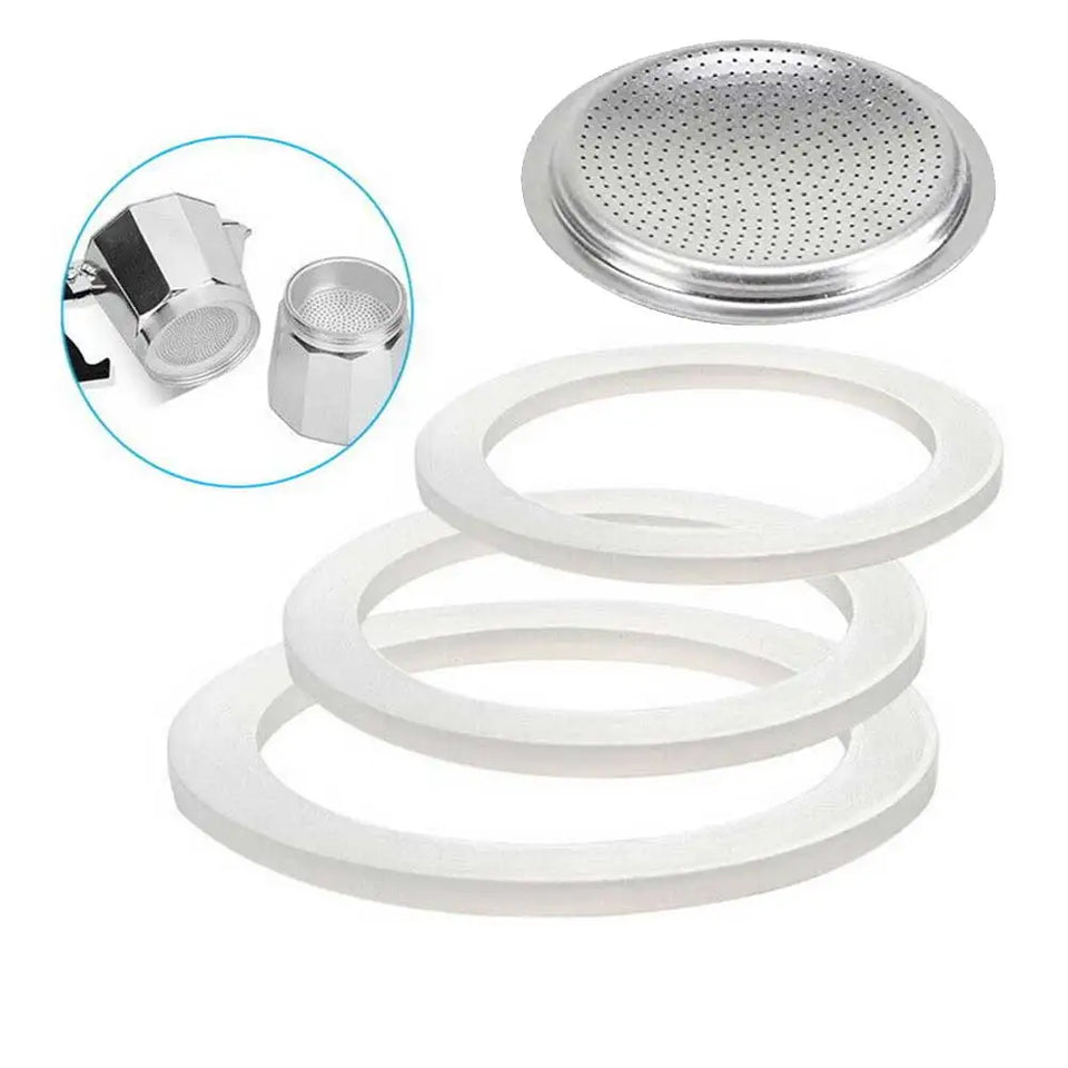 Coffee Rubber Sealing Ring Gasket Washer Gasket Replacenent Cups Rings For Moka Pot Espresso Coffee Makers Kitchen Supplies