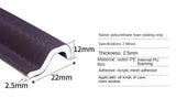 6M Self Adhesive Casement Window Door Sealing Strips Wearable Seal Foam Tape Acoustic Waterproof Dustproof Weather Stripping
