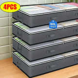 Under Bed Storage Containers Ample Quilt Storage, Dustproof, Space Saving, Convenient Under Bed Solution Closet Organization