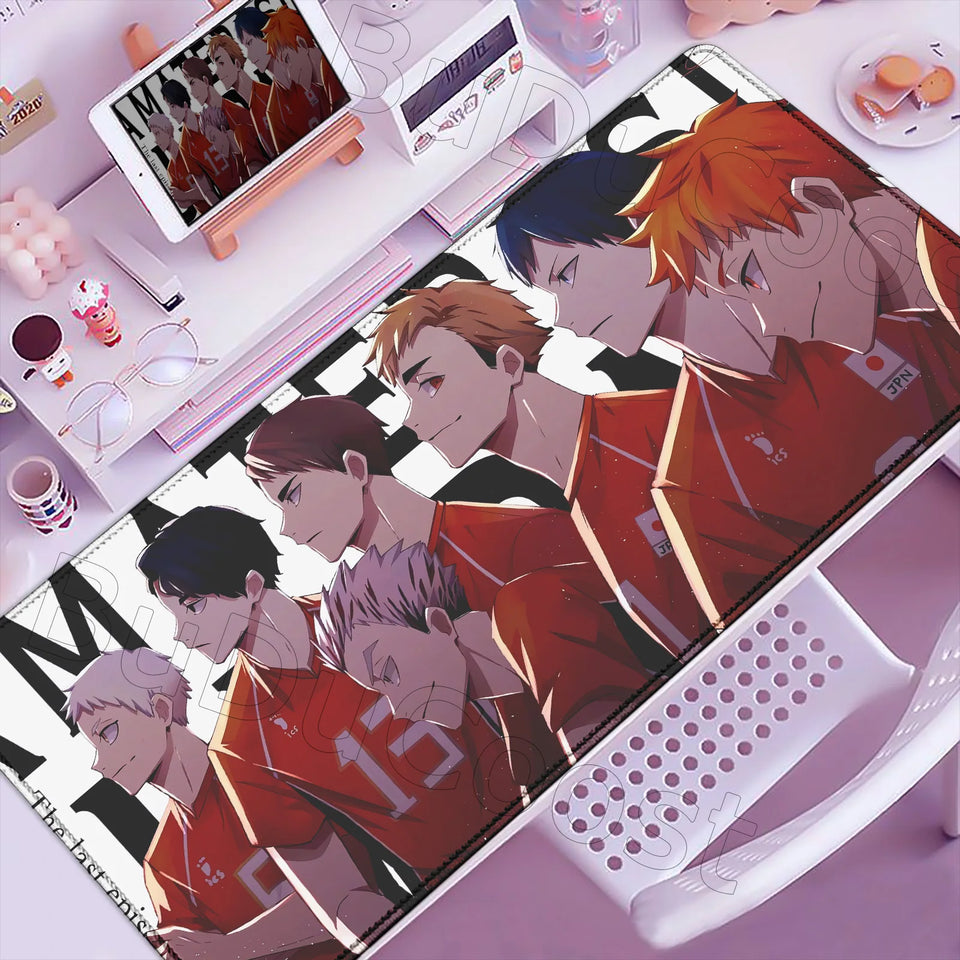 2026 New Arrival Cool Mouse Mat Anime Haikyuu Mause Pad Anime Gaming Large Cabinet Kawaii Mousepad Xxl Desk Cute Pc Carpet Mats