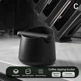 Shock-Absorbent Coffee Knock Box Anti-slip Espresso Dump Bin For Coffee Grounds With Removable Knock Bar Coffee Grind Waste Bin
