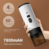 Wireless Electric Portable Espresso Coffee Machine For Car & Home Camping Coffee Maker Capsule Powder Travel
