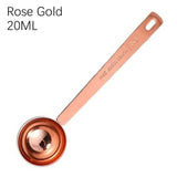 High-quality Stainless Steel Measuring Spoon Blending Thicken Coffee Scoop 5/10/15/20/30ML Powder Spoon Coffee