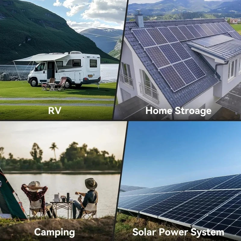 PowMr 3.6KW Solar Hybrid Inverter 120A MPPT Solar Charge 24V DC to 110VAC Pure Sine Wave Inverter Support Lifepo4 for Solar Home