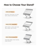 ORICO Foldable Laptop Stand Aluminum Alloy 360 Adjustable Notebook Stand Up to 17 inch Laptop Folding Desktop Support Holder