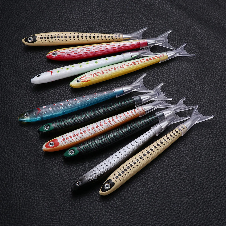 10 Pcs Ballpoint Pen Ocean Style Fish Shaped Stationery Pens Kids Prizes Students Gifts Bright Color Writing
