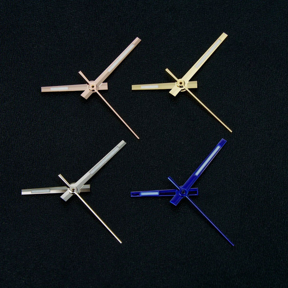 NH35 Hands Rose Gold Silver Gold Watch Hands Green Luminous For NH35/NH36/4R/7S Movement Watches Pointers