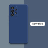 Official Square Liquid Silicone Phone Case for Samsung Galaxy A13 A23 A33 A53 A73 5G Soft Waterproof Mobile Back Covers Carcasas