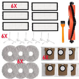 For Xiaomi Robot Vacuum X20+/X10+ /X20 Plus/X10 Plus Parts Mop Cloth Dust Bag Roller Side Brush Hepa Filter Part Accessories