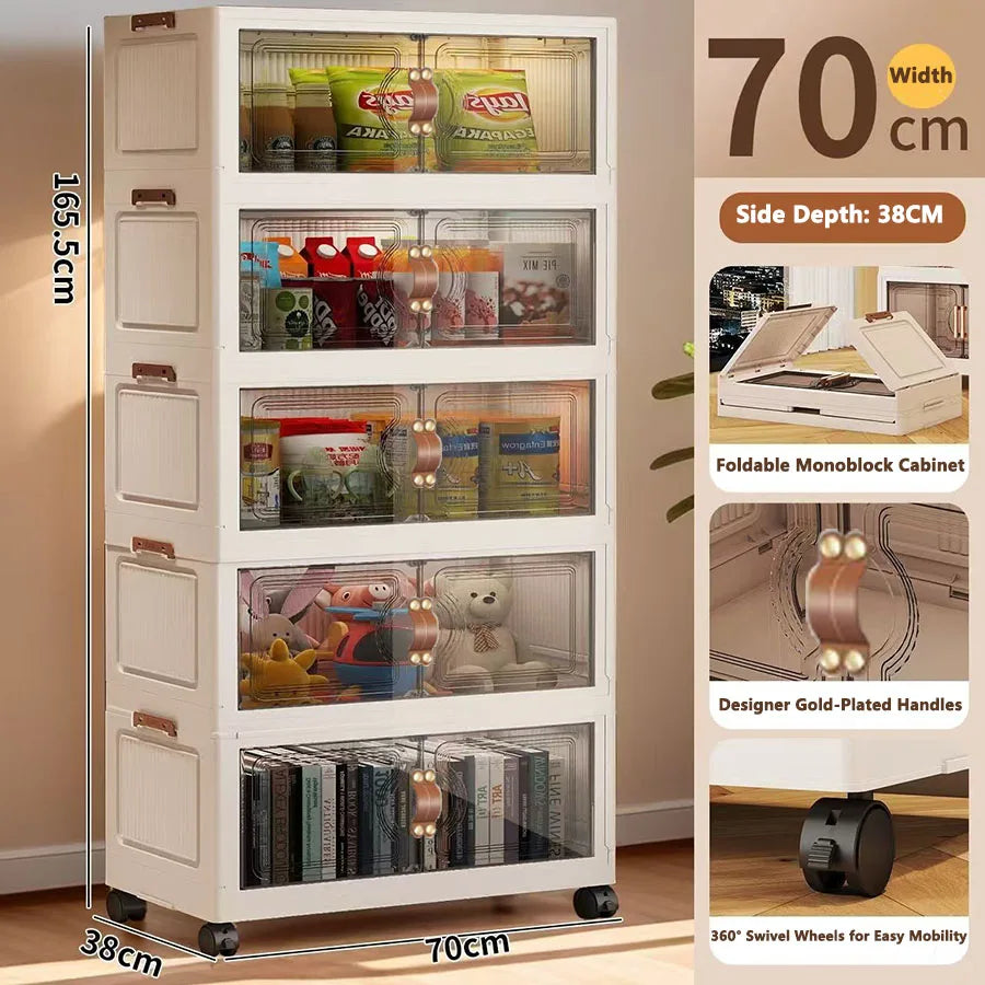 Multilayer Storage Closet Organizer for Multi-scene Use Home Organization Solution for Closets Pantry Or Garage