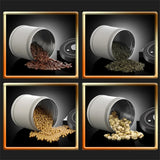 Coffee Bean Vacuum Sealed Tank Stainless Steel Grain Tea Nut Storage Vacuum Airtight Sealed Cans Kitchen Storage Organizer