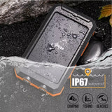 Solar Power Bank 80000mAh Portable Power Bank External Battery Fast Charging Strong Light LDE Light for All Smartphones
