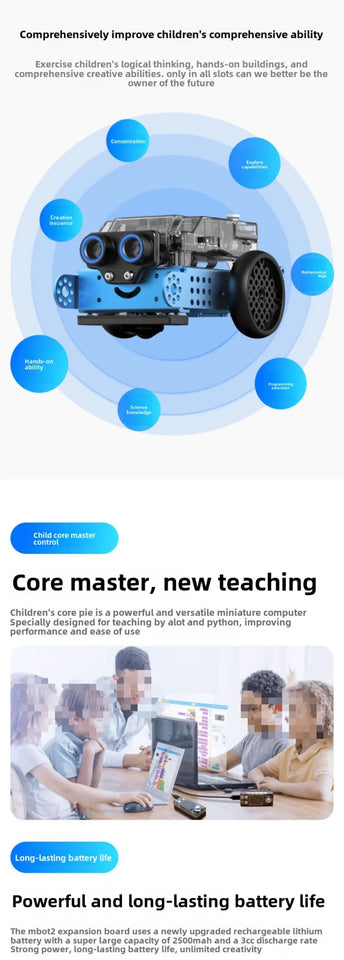 Makeblock MBot2 Programming Robot Children's Artificial Intelligence Steam Education Toys Childlike Products for Beginners Gifts