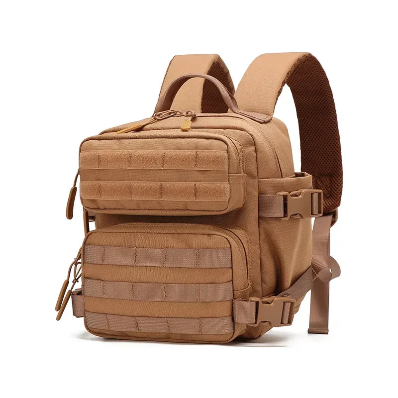 Mini Tactical Backpack for Women Camping Hiking Sports Gym Bag 9L Daily Travel Athlete Fitness Rucksack with Bottle Holder