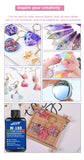 1.76oz UV Resin kits with lamp Epoxy Resin Glue  waterproof, UV-enhanced curing DIY Jewelry Making High Transparency Fast Drying High Hardness For Bonding Glass Metal Wood DIY Crafts Decor 1-5pcs.