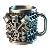 Coffee Mug Cool Beverage Mug Funny Stein Drinkware Portable Home Aesthetic Decoration for Household Kitchen Living Room