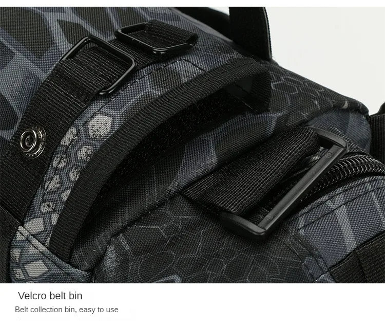 Outdoor Hiking Waist Bag 600D Waterproof Oxford Climbing Shoulder Bags Fishing Camping Hiking Pouch Chest Bag