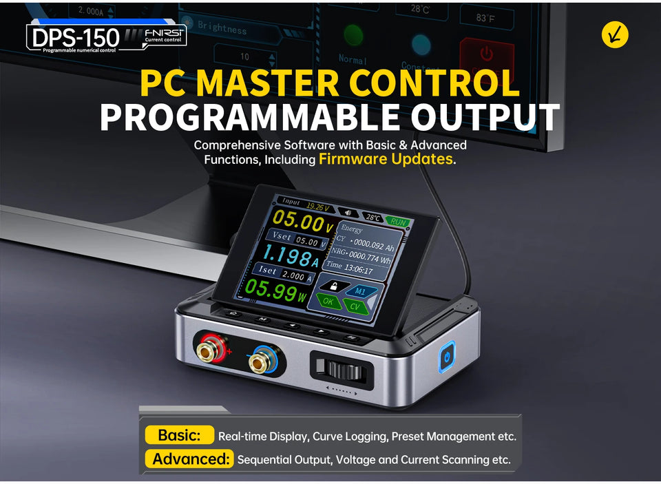 FNIRSI DPS-150 DC Power Supply Laboratory Power Supply Adjustable 30V 5A Switching Power Supply Portable Digital Power Supply