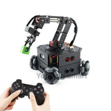 4 Dof Robotic Arm with 4WD Car Omni Wheel Obstacle Avoidance Motor Servo RC Car for Arduino Robot DIY Kit Ps2 Programmable Robot