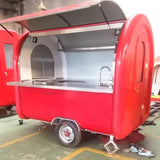Commercial Multi-Functional Food Trailer Truck for Sale - Convertible BBQ Coffee Ice Cream Setup Galvanized Steel