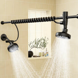Tandem Shower Head For Couples, Dual Shower Head with Original Adjustable Slider, High Pressure Double Shower Head for Two