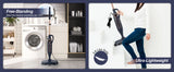 Steam Mop Cleaner with Rotating Mop Pad 10 in 1 Lightweight Spin Mop 1300W Powerful Floor Steamer for Home Hardwood Laminate VM6