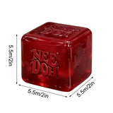 Dr Pepper X NeeDoh Nice Cube Squishy Stress Relief Toy Soft Squeeze Fidget Cube for Kids & Adults Anxiety Relief Sensory Toy