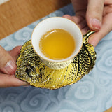 Leaf Tea Coasters Non-slip and Heat Insulation Hot Pads Waterproof Slip Resistant Cup Pad Table Protector Kitchen Tableware Set