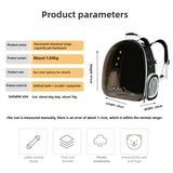 Multiple Breathable Holes for Smooth Breathing Pet Capsule Cat Dog Bag Portable Backpack Breathable Travel Bellows Pet Backpack