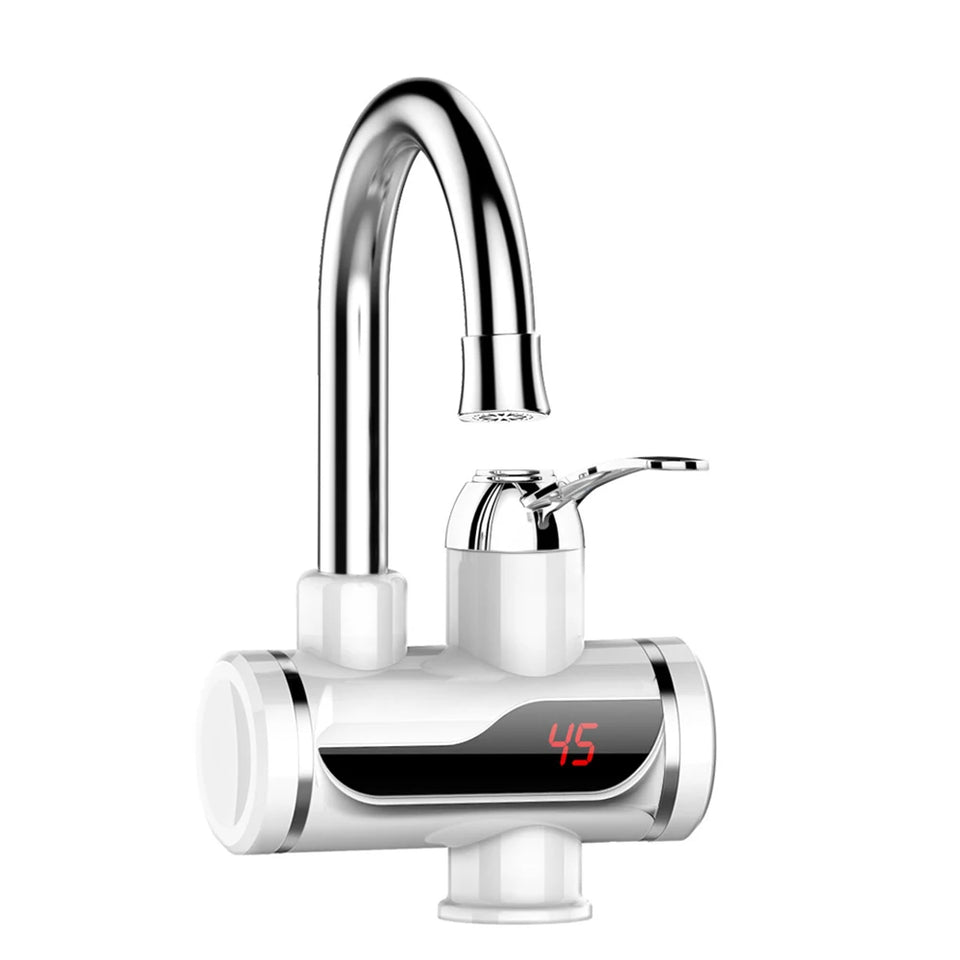 Electric Hot Water Heater Faucet Kitchen Instant Heating Tap Water Heater with LED