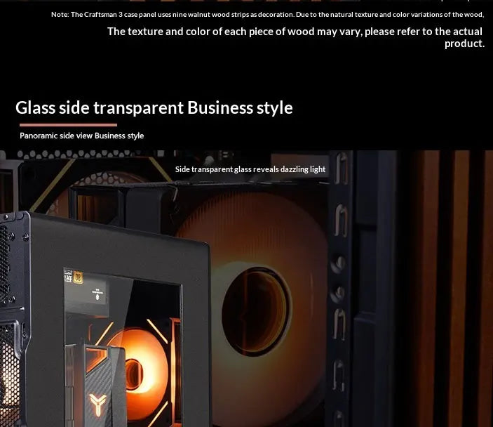 WJCOOLMAN Craftsman Series Small Chassis Home-Type Desktop Computer Supports M-ATX Motherboard - Compact Gaming PC Build