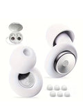 45dB Noise Cancelling Ear Plugs for Sleeping, Reusable Soft Silicone Earplugs with 8 Eartips & Storage Case, Hearing Protection
