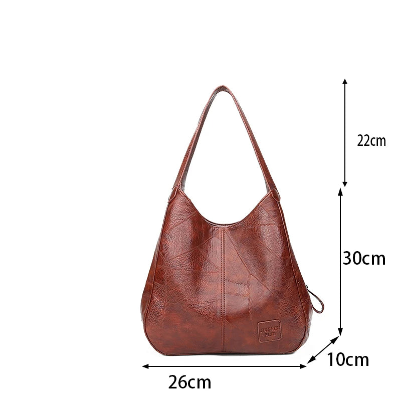 Womens Hand Bags Soft PU-Leather Shoulder Bags Ladies All-Matching Shopping Dating Bag Large Capacity Crossbody Bag Gift